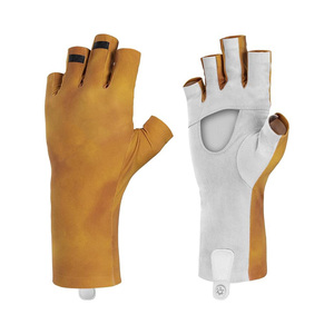 Custom Design Summer Half Finger <b>Fishing</b> <b>Gloves</b> UV 50+ Protection Lightweight Breathable Polyester Fabric Waterproof Touchscreen - Product Image 4
