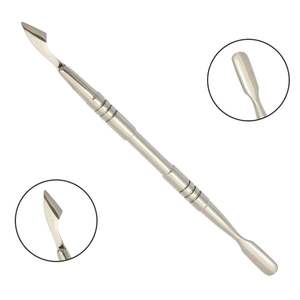 ที่ดันและกำจัดหนังกำพร้าสแตนเลสแบบมืออาชีพ ดีไซน์ปลายโค้งสองด้าน ใช้ได้สองแบบ สำหรับทำเล็บ - Product Image 2