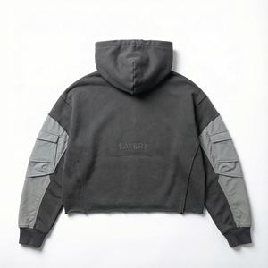 Sudadera con Capucha de Invierno para Mujer, Estilo Urbano, 500 g/m², Poliéster/Algodón, Manga Apilada, Estampado Gráfico, Fabricante - Product Image 2