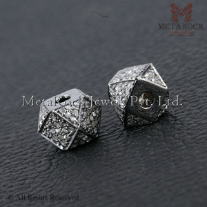 ของแข็งเงิน925หาธรรมชาติปูเครื่องประดับเพชรหกเหลี่ยมรูปร่างเพชรหา - Product Image 4