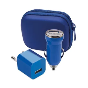 Set di Gadget USB Promozionali Personalizzati Wezen per Ricarica Dispositivi - Product Image 1