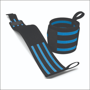 Muñequera elástica ajustable personalizada OEM, muñequera cómoda para levantamiento de pesas con diseño duradero con diseño y tamaño personalizados - Product Image 3