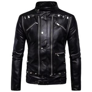 Veste d'hiver pour homme 2025 en polyester/nylon, nombreux zippers, service OEM, coupe-vent, moto, décontractée, écologique, logo personnalisé - Product Image 4