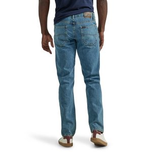 2023 été classique hommes mince Denim jean léger coton élastique moyen taille haute ajustement droit jeunesse Simple pantalon décontracté - Product Image 3