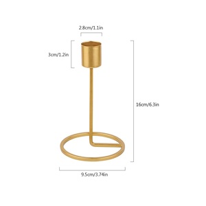 Bougeoir en laiton nouveau Design bougeoir en métal pour la décoration de la maison nouveau bougeoir fini Vintage au prix de gros - Product Image 6
