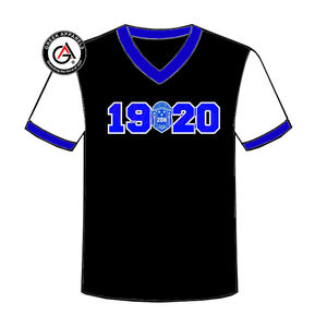 Zeta Phi Beta Soror Ropa de mujer de alta calidad Camisas de mujer al por mayor Manga corta Moda Unisex Cuello en V Camisetas de mujer - Product Image 5