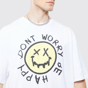 เสื้อยืดคอกลมพิมพ์ลายพัฟคอตตอน100% แห้งเร็วเสื้อยืดคอกลมทรงหลวมออกแบบโลโก้ได้ตามต้องการผู้ผลิตเสื้อผ้าผู้ชาย - Product Image 3