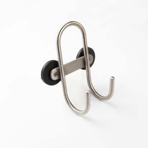 Gancho Doble de Acero Inoxidable 95x150mm con Imán Goma - Product Image 1