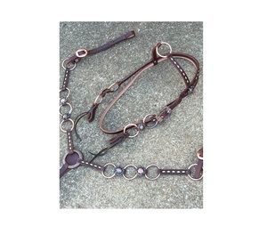 Producto de caballo de calidad superior Juego de tachuelas occidentales de piel de vaca Equipo de caballo resistente y de larga duración de la India - Product Image 1