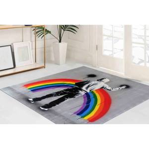 Tapis arc-en-ciel Martin Whatson : Tapis d'escalier imprimé en 3D avec graffiti, tapis doux non tissé - Product Image 5