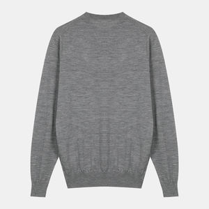 Oversized Long Sleeve Cotton Sweat Shirts for Men Pullover Blank <b>Crewneck</b> Sweatshirt Unisex Custom Logo - Product Image 2