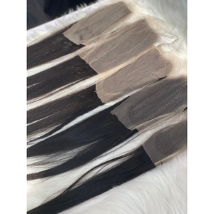 Pelucas de cierre de tamaño completo encaje/HD encaje Natural recto cabello virgen de alta calidad 100% cabello humano vietnamita al por mayor - Product Image 1