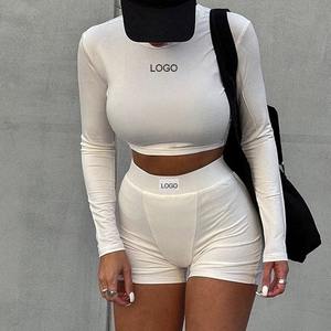 Soutien-gorge Sexy pour femmes de haute qualité avec ensemble court motif léopard pour la salle de sport et le yoga soutien-gorge et short de sport printemps été - Product Image 1