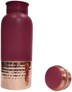 Unique Design Half Hammered <b>Drinking</b> <b>Copper</b> Water <b>Bottle</b> for Health Benefits in Low Price - Product Image 3