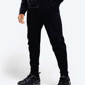 OEM Diseño 69% Algodón 31% Poliéster Negro Hombres Tech Fleece Chándal Cremallera completa Sudadera con capucha Joggers Pantalones de chándal Chándal - Product Image 5