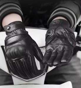 ถุงมือแข่งรถมอเตอร์ไซด์สำหรับผู้ชายผู้หญิงถุงมือหนังออกแบบโลโก้ได้ตามต้องการ - Product Image 4
