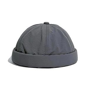 Casquette unisexe réglable vintage en cuir PU imperméable à 6 panneaux sans visière, couleur unie, style quotidien, sport urbain, golf, taille 48-50 cm - Product Image 5