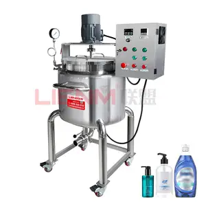 Factory Industrial Food Mixer Liquid Shop Shampoo and Detergent Milk Mixing Mixer Tank with Agitator Chemical Pump Shampoo 5l