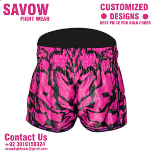 Shorts de Muay Thai personnalisés pour hommes et femmes, boxe, kickboxing, vêtements de combat MMA de haute qualité, entraînement, shorts de sport - Product Image 2
