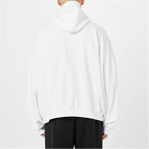 Sudadera blanca sencilla sin Sudadera con capucha para trajes casuales diarios Sudadera con capucha cálida para invierno Sudadera con capucha de gran tamaño hecha a medida con manga larga - Product Image 4