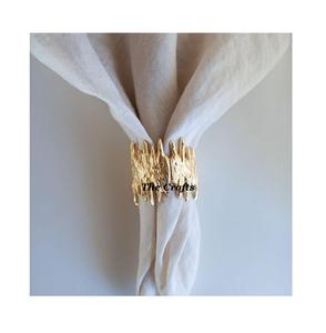 Ensemble de six anneaux de serviette en métal et résine au design moderne, taille et forme personnalisées, vaisselle, anneaux de serviette - Product Image 6