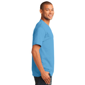 T-shirt classique bleu marine à col en V pour hommes T-shirts à séchage rapide pour hommes - Product Image 6