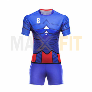 ชุดเครื่องแบบรักบี้ Maxfit ชุดกีฬาดีไซน์ชั้นนำขององค์กรชุดรักบี้กำหนดเองได้ในขนาดที่กำหนดเอง - Product Image 1