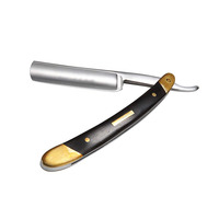 Rasoirs manuels/Rasage à manche en bois avec logo personnalisé Rasoir à barbe de barbier à bord droit de qualité supérieure Dernières nouveautés