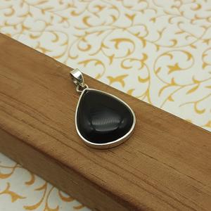 Statement Handcrafted Drop Black <b>Onyx</b> Pendant 925Sterling Silver Charm <b>Necklace</b> Wholesale Fine Jewelry Pendant & Charm <b>Necklace</b> - Product Image 5