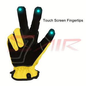 ถุงมือทำงานหนักสำหรับผู้ชายถุงมือทำงานสำหรับหน้าหนาวถุงมือหนังวัวขนาดใหญ่สำหรับปกป้องมือกันบาดดีไซน์ใหม่ - Product Image 5