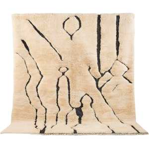 Alfombra de lana marroquí Vintage genuina Hermoso diseño de gran tamaño para el espacio de la habitación Material de seda para compradores a granel - Product Image 2