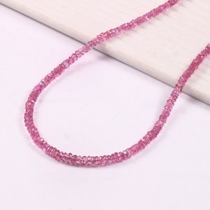 Cuentas Redondas Facetadas de Topacio Rosa, Cuentas de Piedras Preciosas Brillantes Plus Plus, Joyería Hecha a Mano - Product Image 2