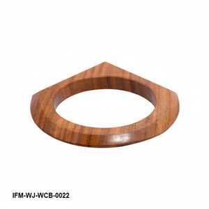 Handmade Geometric Pointed Wooden Bangle Natural Polished Hardwood Statement <b>Bracelet</b> Minimalist <b>Boho</b> Jewelry for Women - Product Image 4