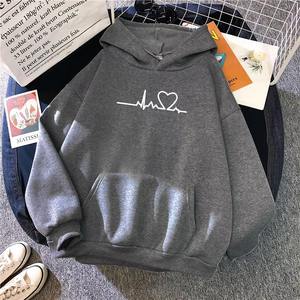 2025 Fashion Female <b>Girls</b> Simple Casual Long Sleeve Streetwear Clothing Hooded Pullover Sportswear Women's <b>Hoodies</b> <b>Sweatshirts</b> - Product Image 3