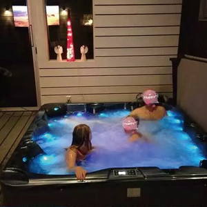 Monalisa fábrica pedido a granel descuento 7 personas bañera de lujo 2,15 metros EE. UU. acrílico y 360 ° masaje al aire libre <span class=keywords><strong>Spa</strong></span> bañera de hidromasaje - Product Image 1
