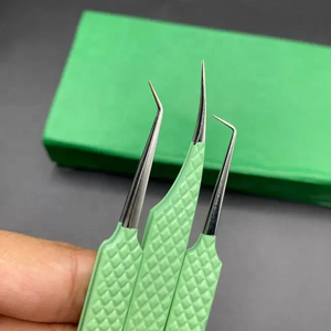 Pinzas de extensión de pestañas recién llegadas al por mayor para extensiones de pestañas pinzas de extensión de pestañas de acero inoxidable alto - Product Image 2