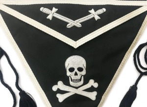 Tamaño personalizado Masonic Regalia Delantales Alta Tela de terciopelo púrpura 3D Hecho a mano Marshal Cadena Collar Insignias bordadas incluidas - Product Image 2