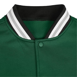 Chaqueta Universitaria Verde Esmeralda y Negra, Estilo Casual Premium, Chaqueta Universitaria Verde Cazador y Negra, Uso Diario a la Moda - Product Image 4