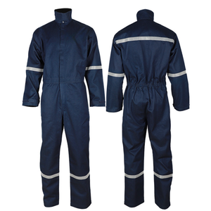 Overol de algodón 100% FR resistente al fuego con franjas plateadas, uniforme de seguridad contra incendios para trabajadores de fábrica - Product Image 5
