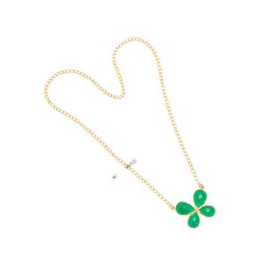 สร้อยคออัญมณีโอนิกซ์สีเขียวธรรมชาติสีเงิน925ปรับขนาดได้ของขวัญแฮนด์เมดสำหรับผู้ผลิตเครื่องประดับขายส่ง - Product Image 1