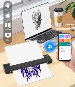 タトゥーポケットプリンター良いタトゥーテンプレート保存時間充電式ミニサイズポータブル一時的な肌 - Product Image 4