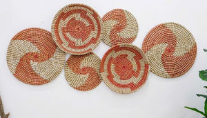 Arte de pared de algas marinas tejidas a mano, decoración colgante Bohemia natural para sala de estar y dormitorio - Product Image 5