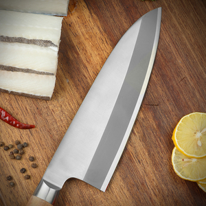 Venta al por mayor personalizado de alta calidad OEM ODM profesional japonés cuchillo de acero de alto carbono pescado Sashimi Sushi cuchillo de Chef rebanador - Product Image 2