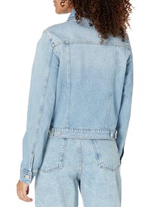 2025 nueva moda chaqueta vaquera de lana recortada para mujer abrigo informal de gran tamaño grueso manga larga cremallera chaqueta vaquera de lana - Product Image 5