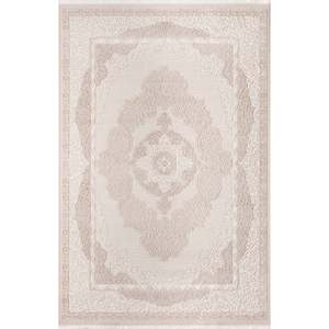 Vavien 1376 Classic Beige 10mm Epaisseur Machine Made Tapis Soft Textured Peluche Pile Hauteur pour le salon ou le couloir - Product Image 1