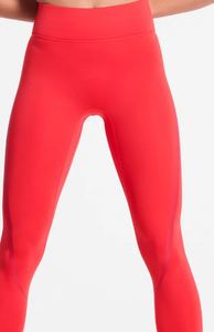 QHP Center Stage Leggings de Yoga de secado rápido para adultos Pantalones de LICRA transpirables de cintura alta XL Tamaño de cintura media Logotipo de contraste Sólido - Product Image 4