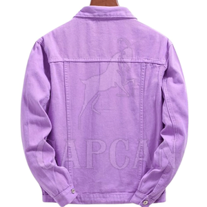 เสื้อแจ็กเก็ตผ้าเดนิมสำหรับผู้ชายใหม่เสื้อแจ็กเก็ตยีนส์ดีไซน์ตามสั่ง - Product Image 2