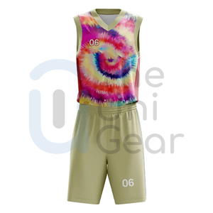 Uniformes de baloncesto para adultos, 100% poliéster, secado rápido y absorbe la humedad, ropa deportiva personalizable, nuevo estilo de conjunto para fanáticos de los deportes - Product Image 1