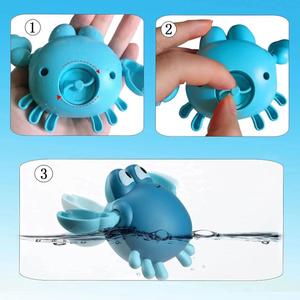 Jouets de <span class=keywords><strong>bain</strong></span> <span class=keywords><strong>pour</strong></span> les tout-petits, jouets de baignoire mignons de crabe de natation <span class=keywords><strong>pour</strong></span> bébés de 1 à 3 ans de <span class=keywords><strong>6</strong></span> à 12 <span class=keywords><strong>mois</strong></span> garçons filles et enfants - Product Image 3
