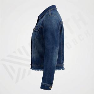 Vestes en jean pour femmes, fabrication, matériau durable, service OEM, veste en denim, tendance de la mode, vêtements décontractés, couleur personnalisée - Product Image 3
